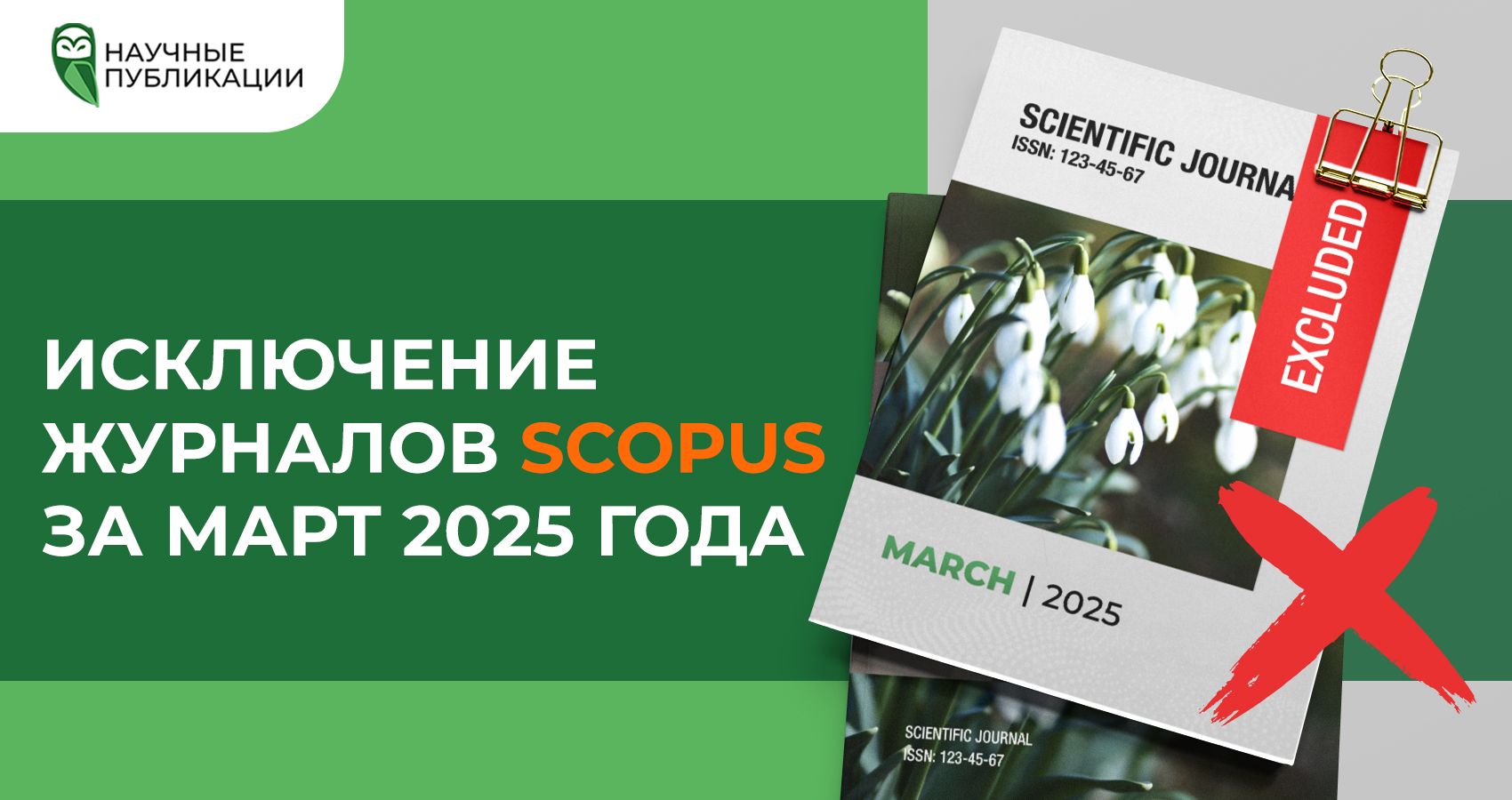 Исключение журналов из Scopus за март 2025 года
