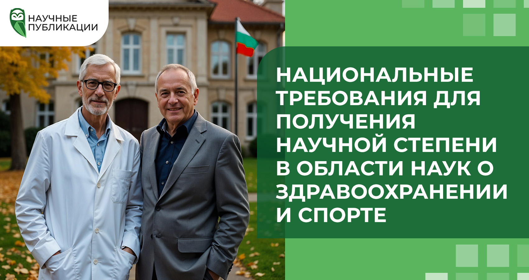 Национальные требования для получения научной степени в области наук о здравоохранении и спорте