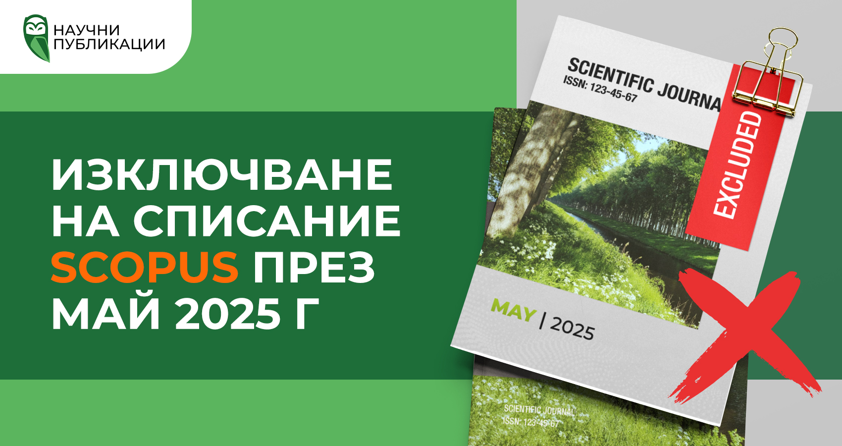 Изключване на списание Scopus през май 2025 г