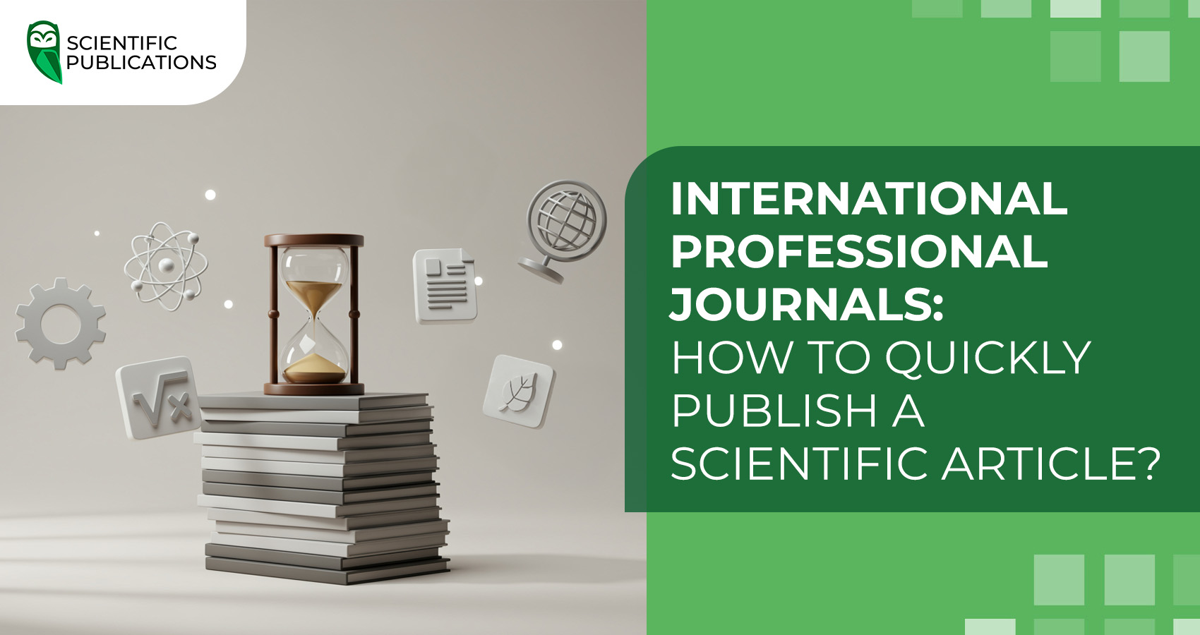 International professional journals: How to quickly publish a scientific article?