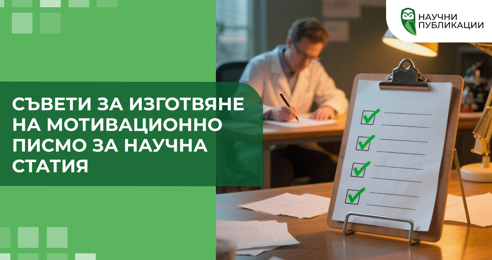 Съвети за изготвяне на мотивационно писмо за научна статия
