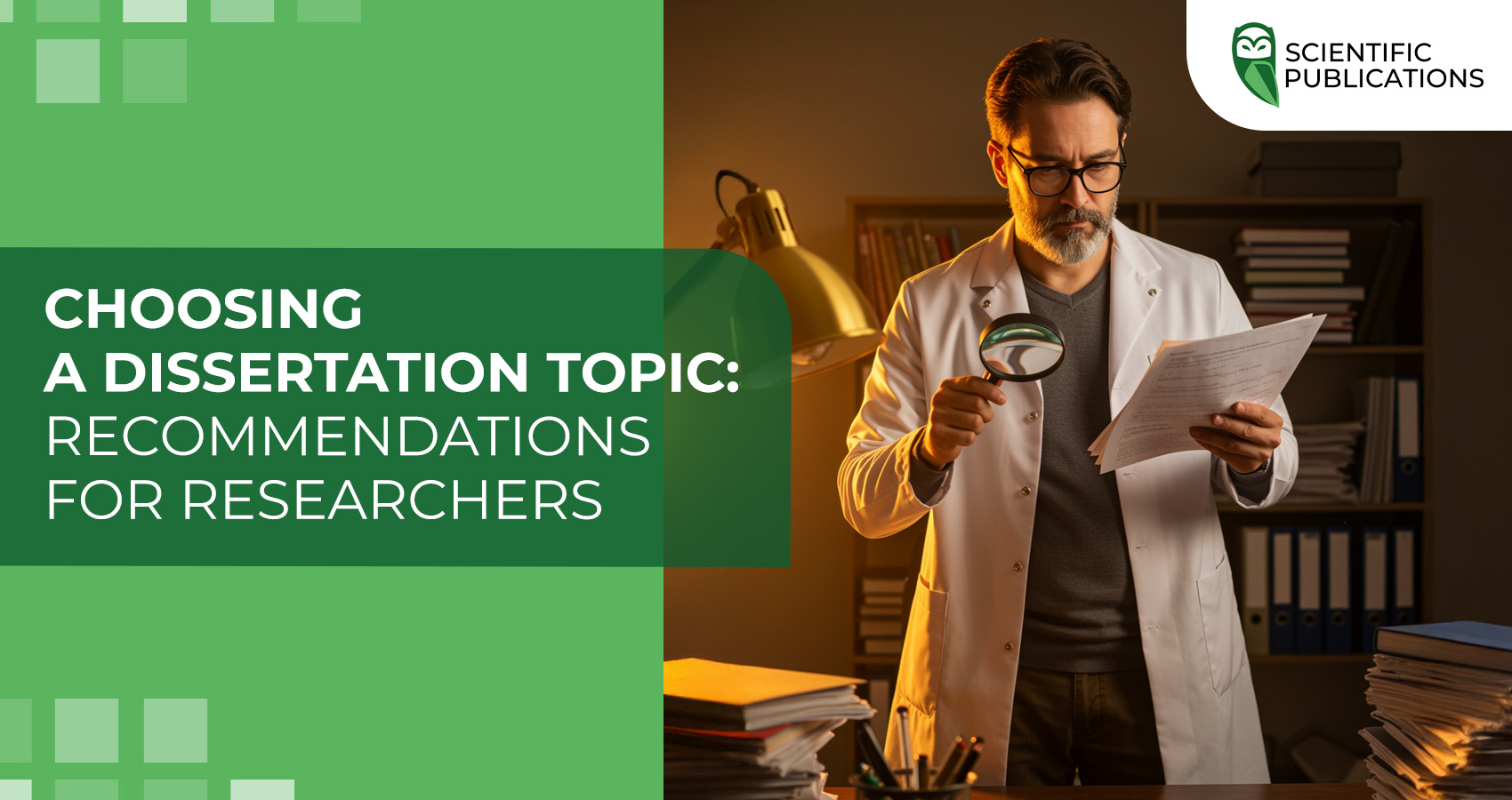 Choosing a dissertation topic: recommendations for researchers