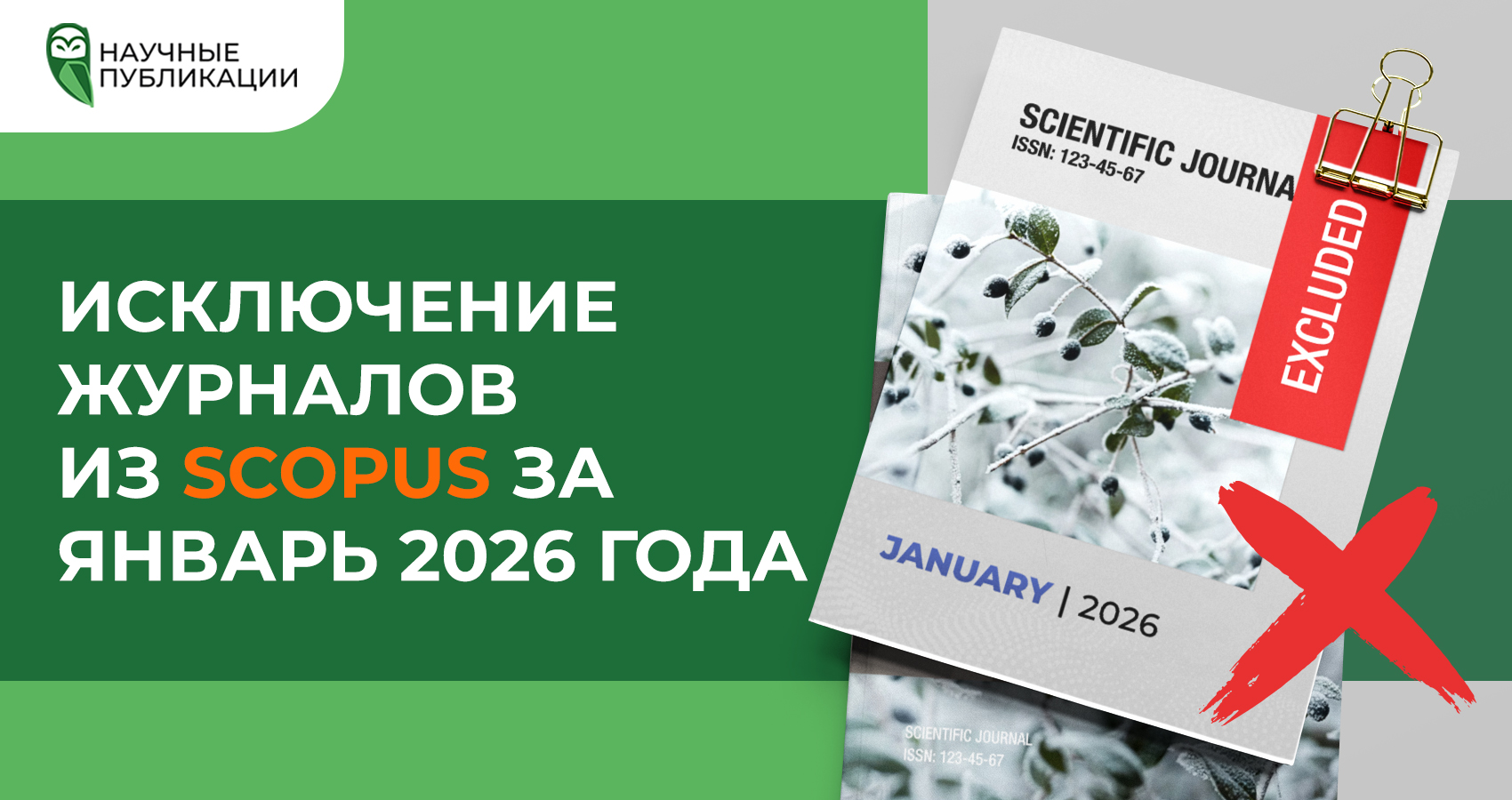 Исключение журналов из Scopus за январь 2026 года