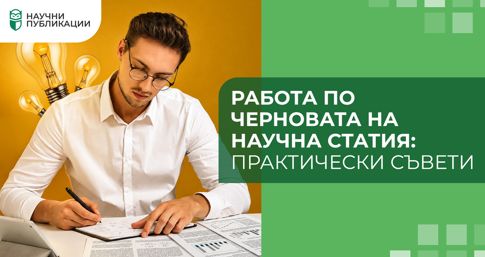 Работа по черновата на научна статия: практически съвети