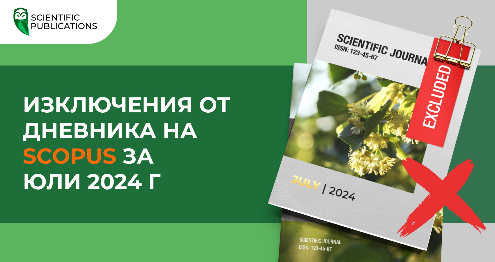 Изключения от дневника на Scopus за юли 2024 г