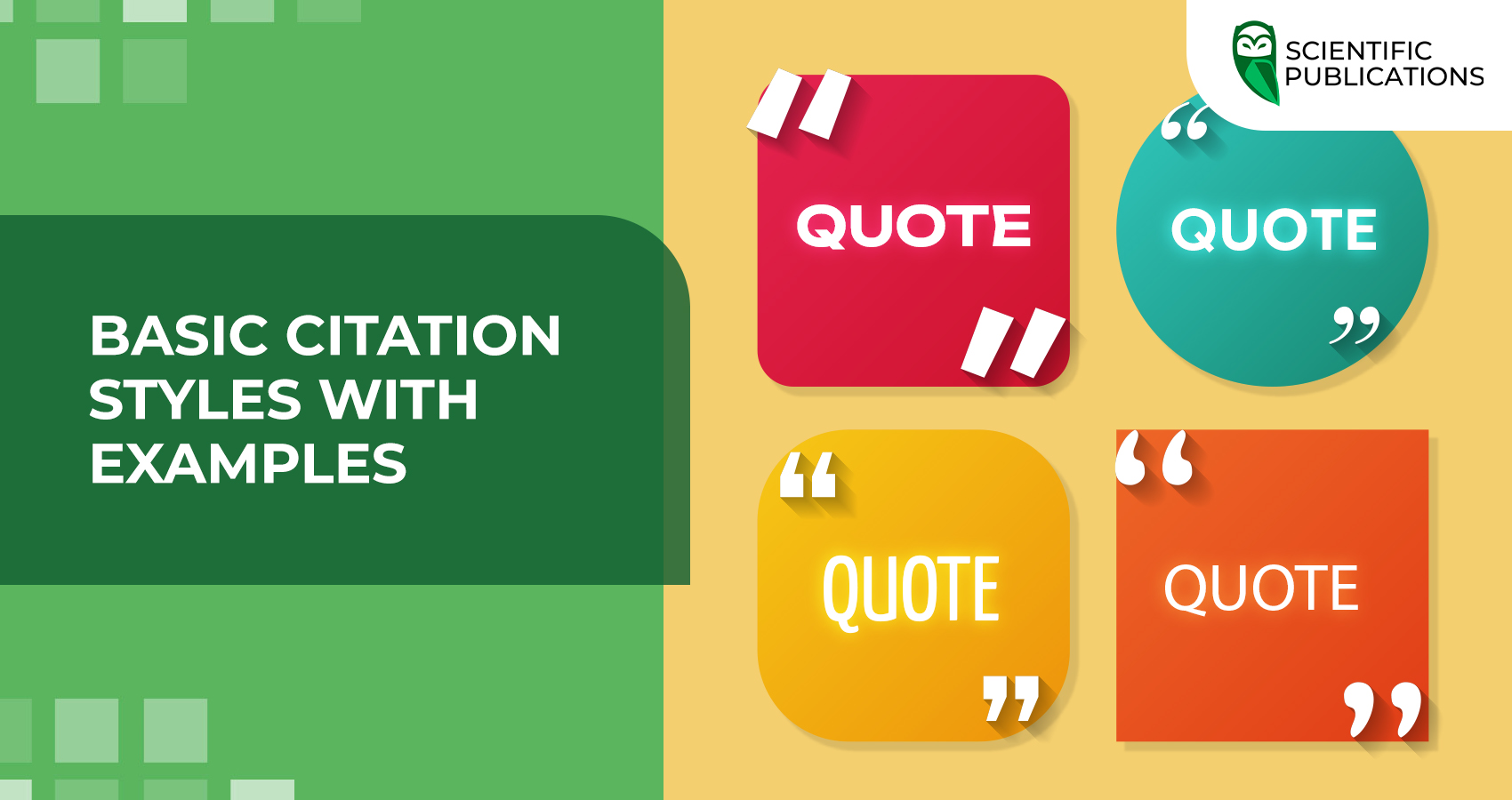 Basic citation styles with examples