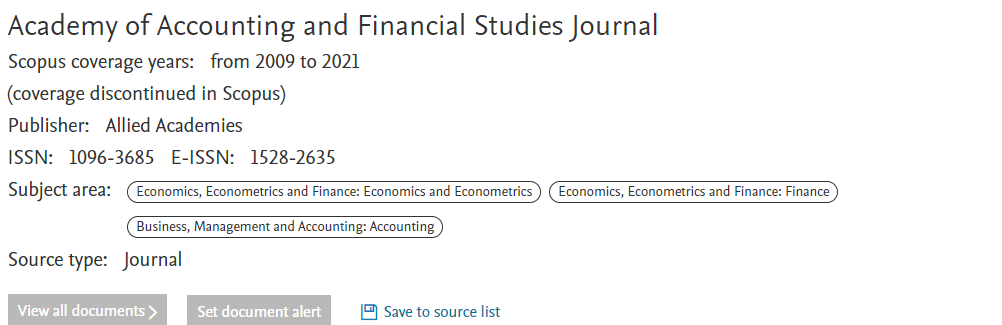 Information about Scopus journal (5)