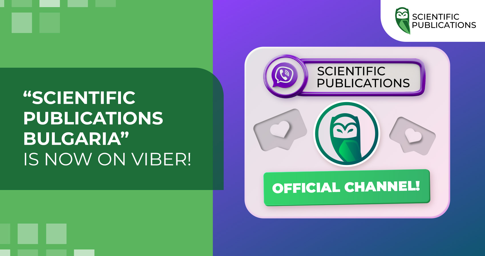 “Scientific Publications Bulgaria” is now on Viber!
