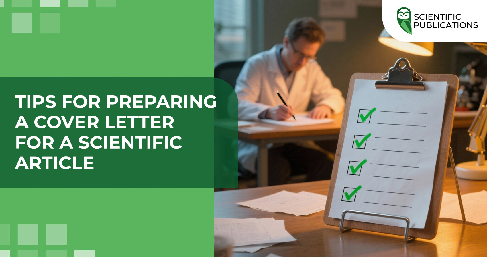 Tips for preparing a cover letter for a scientific article