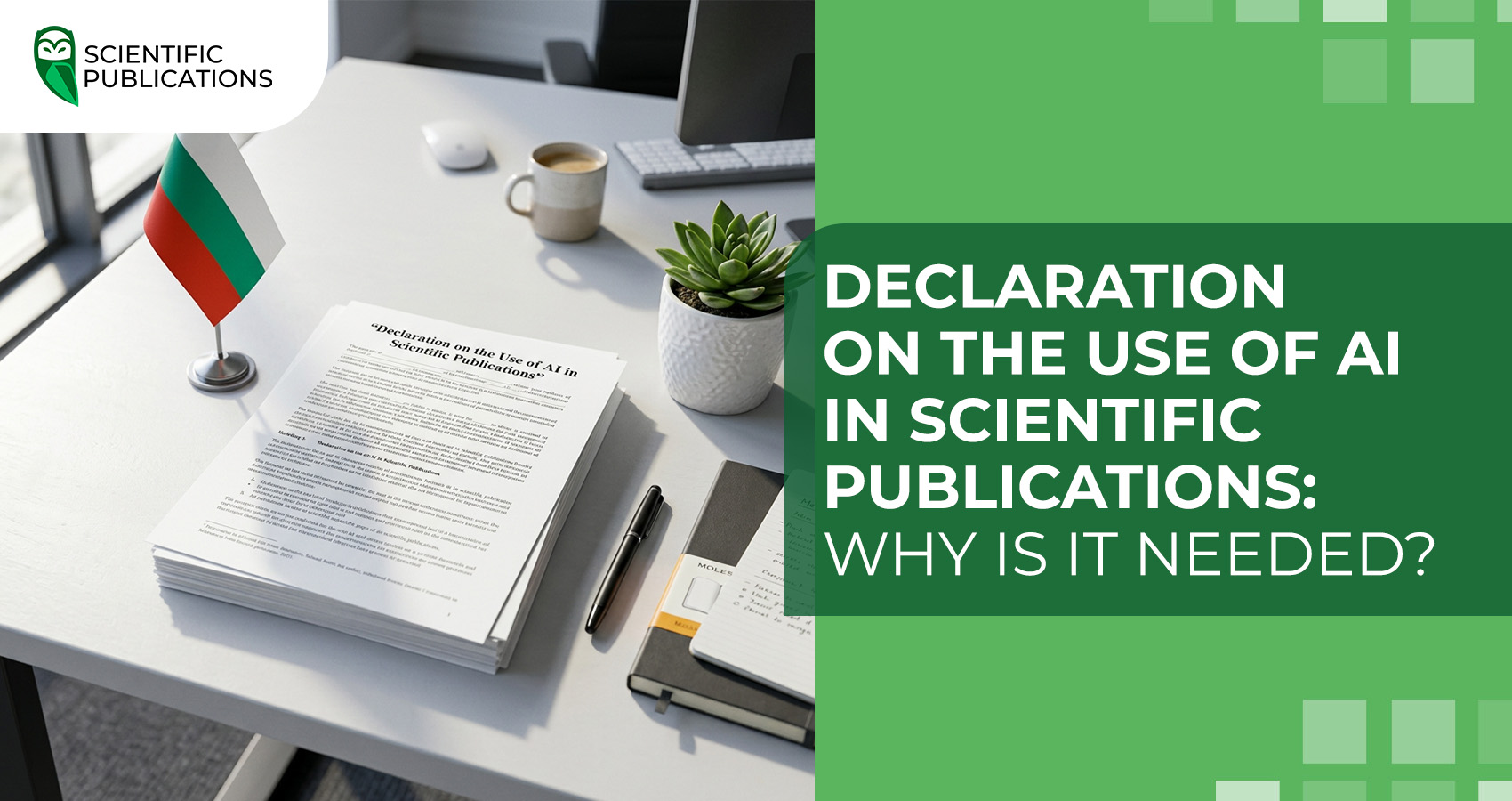 Declaration on the use of AI in scientific publications: why is it needed?
