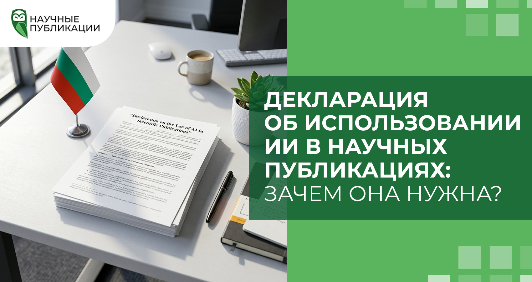 Декларация об использовании ИИ в научных публикациях: зачем она нужна?
