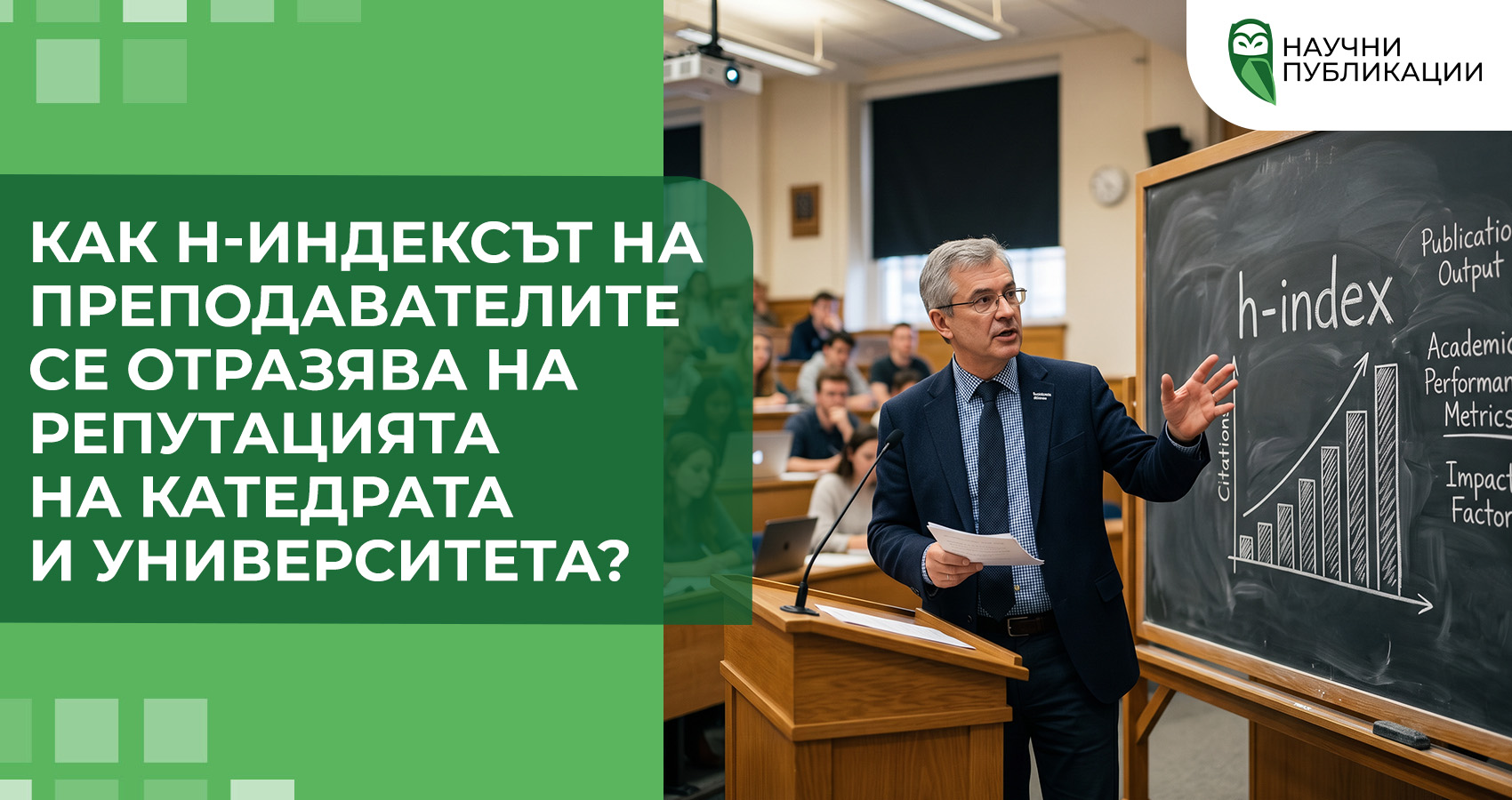 Как h-индексът на преподавателите се отразява на репутацията на катедрата и университета?