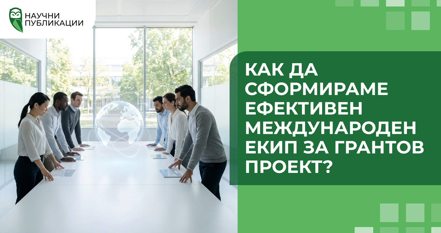 Как да сформираме ефективен международен екип за грантов проект?