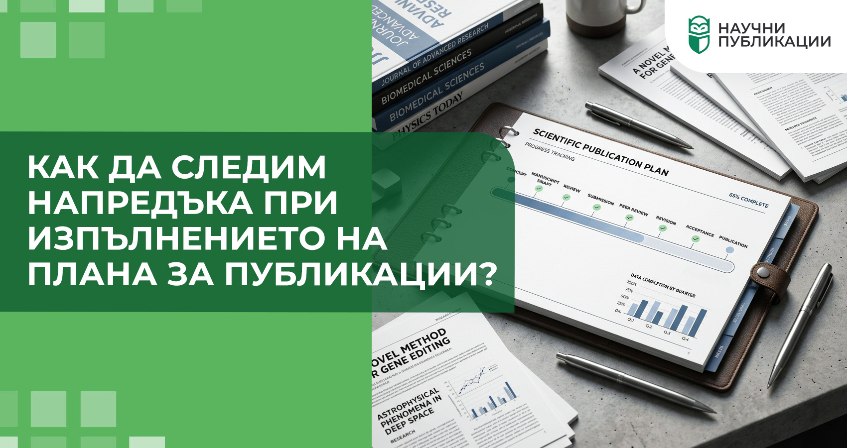 Как да следим напредъка при изпълнението на плана за публикации?