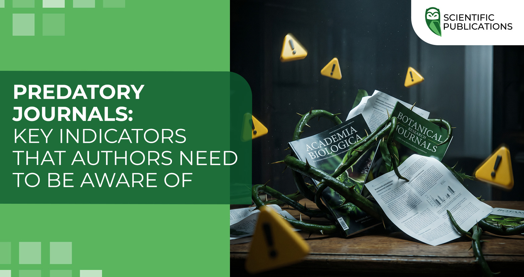 Predatory journals: key indicators that authors need to be aware of