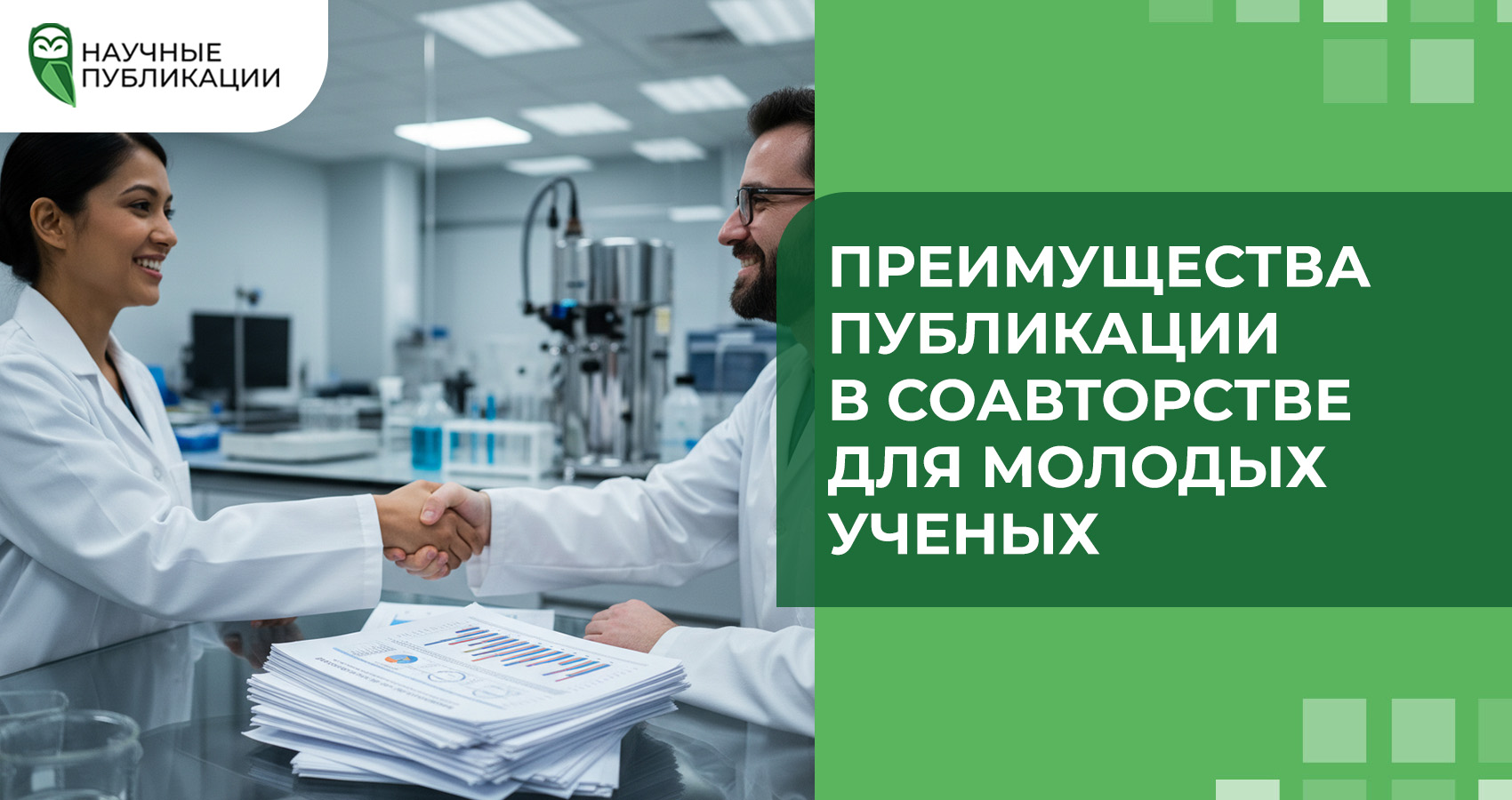 Преимущества публикации в соавторстве для молодых ученых
