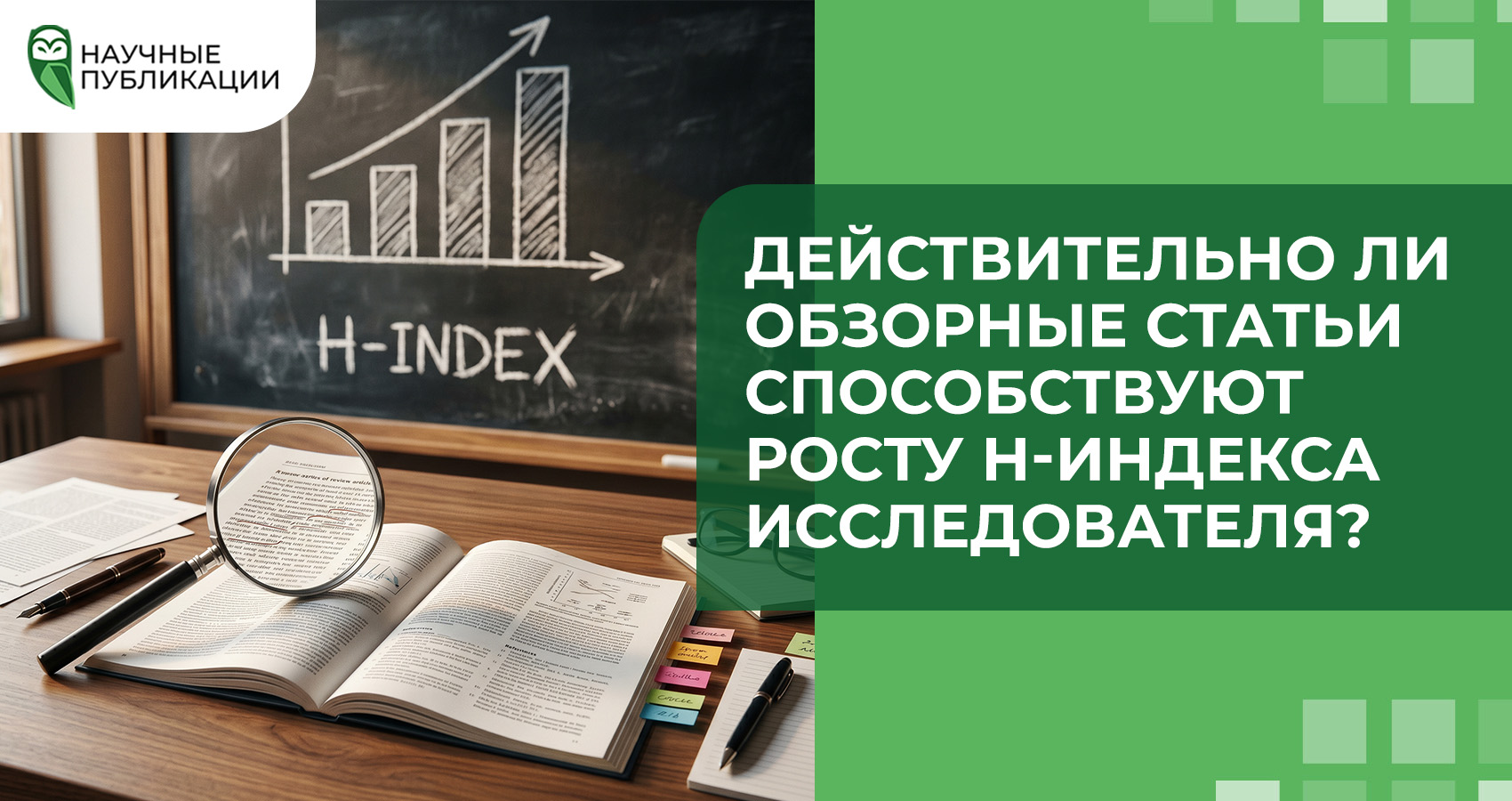 Действительно ли обзорные статьи способствуют росту h-индекса исследователя?