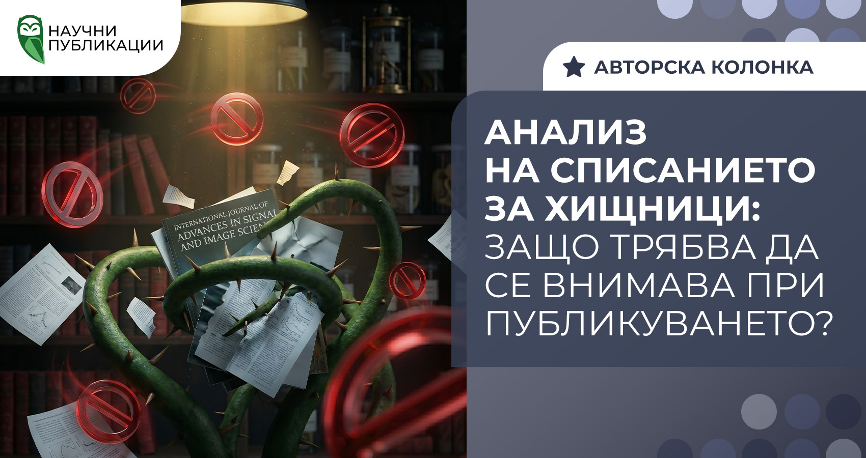 Анализ на списанието за хищници: защо трябва да се внимава при публикуването?