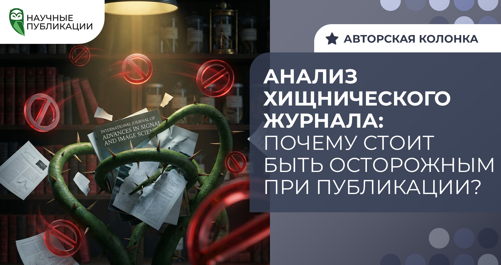 Анализ хищнического журнала: почему стоит быть осторожным при публикации?