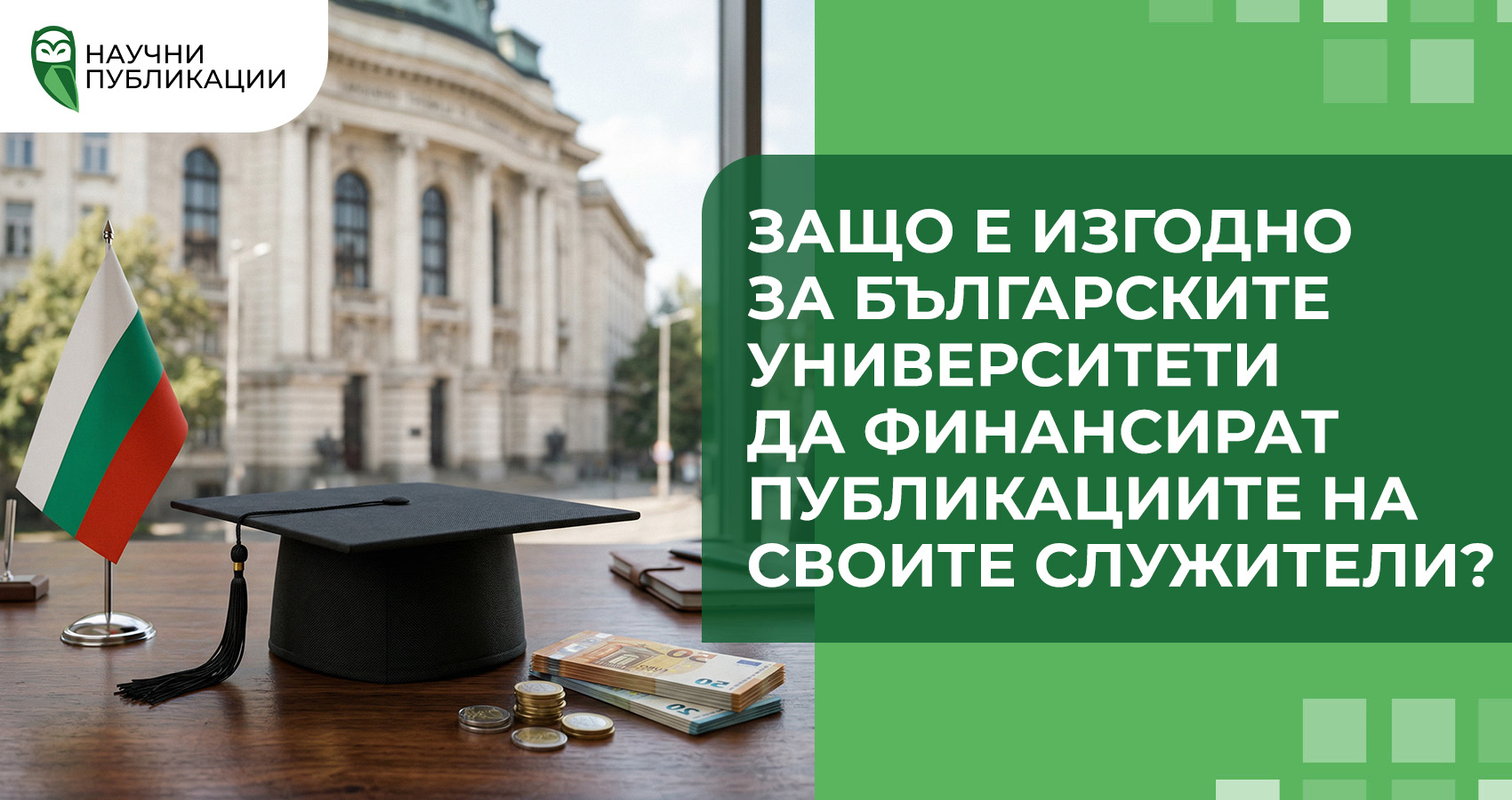 Защо е изгодно за университетите в България да финансират публикациите на своите служители?